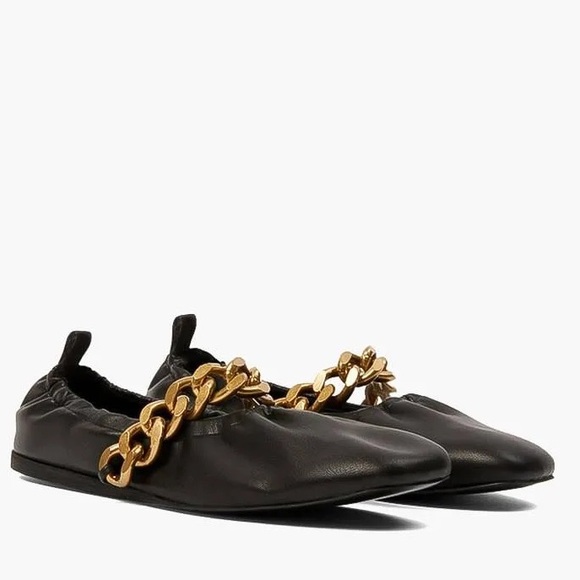 Stella Mccartney Falabella Faux Leather SlipOn Ballet Flats Size 36.5 NEW $750 - Picture 1 of 16